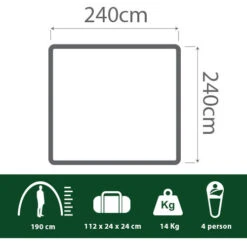 COLEMAN Tent Instant Up 4P Gold Series Evo 5 COLEMAN Tent Instant Up 4P Gold Series Evo -Camping Gear 2125968 2