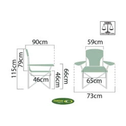 OUTDOOR CONNECTION Mallee Chair 11 OUTDOOR CONNECTION Mallee Chair -Camping Gear FC.47 Mallee chair dimensions