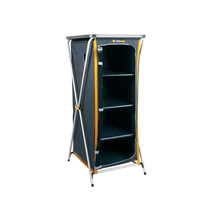 OZTRAIL Deluxe Folding 4 Shelf Cupboard 1 OZTRAIL Deluxe Folding 4 Shelf Cupboard