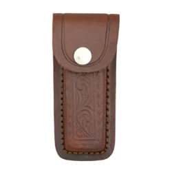 Pakistan Leather Knife Pouch Brown Fits 4" Knife