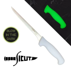 SICUT Filleting Knife 7″ Blade With GLOW IN THE DARK HANDLE