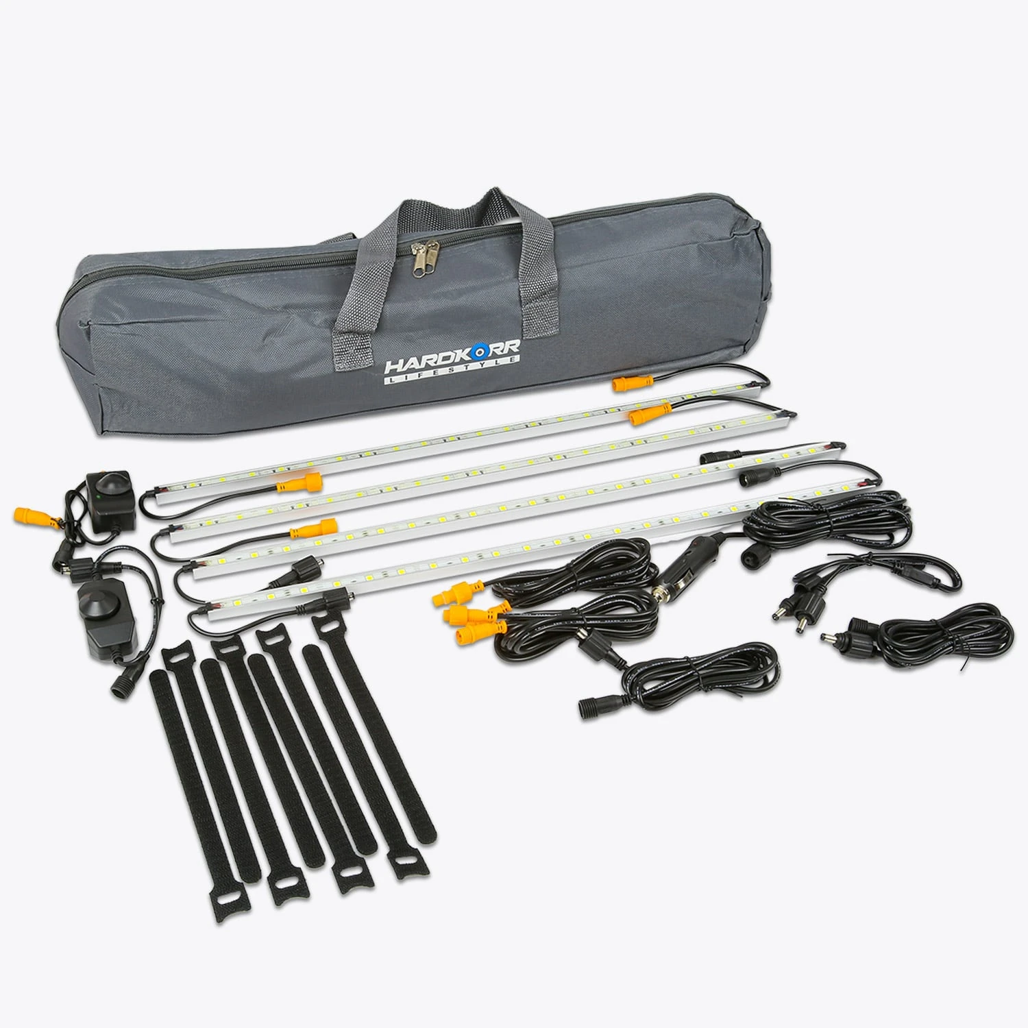 HARDKORR Lifestyle 4-Bar Orange & White LED Camp Light Kit 1 HARDKORR Lifestyle 4-Bar Orange & White LED Camp Light Kit