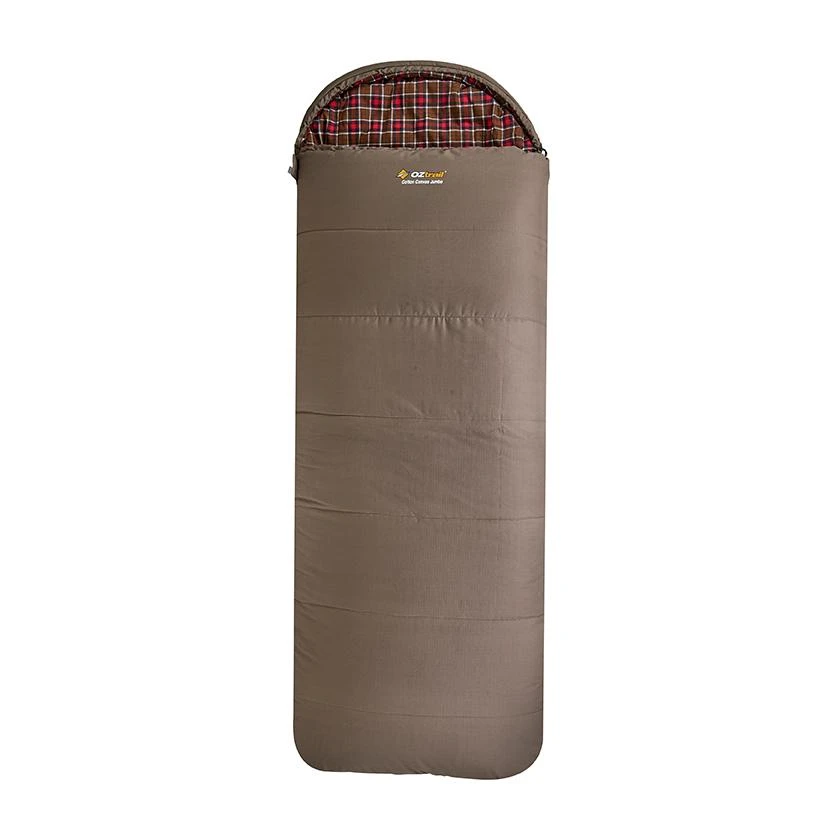 OZTRAIL Cotton Canvas Jumbo Hooded -7ºC Sleeping Bag 1 OZTRAIL Cotton Canvas Jumbo Hooded -7ºC Sleeping Bag